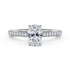 Sale Gabriel & Co. Abbie - 14K White Gold Oval Cut Diamond Engagement Ring
