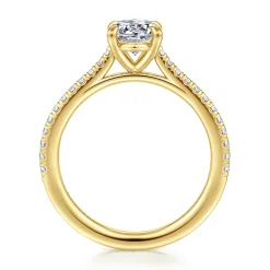 Online Gabriel & Co. Abbie - 14K Yellow Gold Oval Diamond Engagement Ring