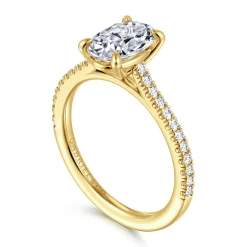 Online Gabriel & Co. Abbie - 14K Yellow Gold Oval Diamond Engagement Ring