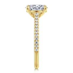 Online Gabriel & Co. Abbie - 14K Yellow Gold Oval Diamond Engagement Ring