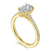 Hot Gabriel & Co. Abbie - 14K Yellow Gold Pear Shape Diamond Engagement Ring