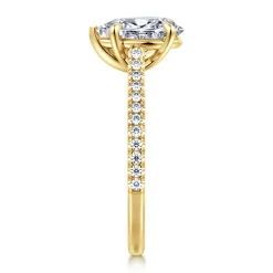 Hot Gabriel & Co. Abbie - 14K Yellow Gold Pear Shape Diamond Engagement Ring