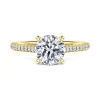 Clearance Gabriel & Co. Abbie - 14K Yellow Gold Round Diamond Engagement Ring