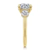 Gabriel & Co. Abbi - 14K Yellow Gold Round Three Stone Diamond Engagement Ring