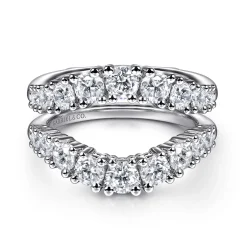 Sale Gabriel & Co. Ace - 14K White Gold Diamond Ring Enhancer - 2 ct