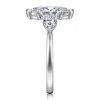 Best Gabriel & Co. Adalia - 14K White Gold Marquise Shape Three Stone Diamond Engagement Ring