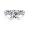 Gabriel & Co. Addilyn - 14K White Gold Princess Cut Diamond Engagement Ring