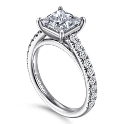 Gabriel & Co. Addilyn - 14K White Gold Princess Cut Diamond Engagement Ring