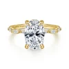 Best Gabriel & Co. Adeena - 14K Yellow Gold Oval Hidden Halo Diamond Engagement Ring