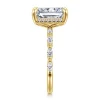 Best Gabriel & Co. Adeena - 14K Yellow Gold Radiant Cut Hidden Halo Diamond Engagement Ring