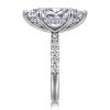 Discount Gabriel & Co. Adela - 14K White Gold Marquise Shape Hidden Halo Diamond Engagement Ring