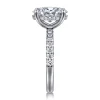 Gabriel & Co. Adela - 14K White Gold Oval Hidden Halo Diamond Engagement Ring