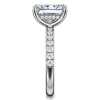 Sale Gabriel & Co. Adela - 14K White Gold Radiant Hidden Halo Diamond and Engagement Ring