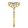 Clearance Gabriel & Co. Adela - 14K Yellow Gold Marquise Shape Hidden Halo Diamond Engagement Ring