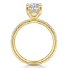 Discount Gabriel & Co. Adela - 14K Yellow Gold Oval Hidden Halo Diamond Engagement Ring