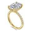 Gabriel & Co. Adela - 14K Yellow Gold Oval Hidden Halo Diamond Engagement Ring