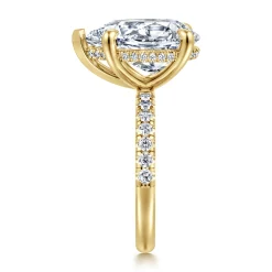 Online Gabriel & Co. Adela - 14K Yellow Gold Pear Shape Hidden Halo Diamond Engagement Ring