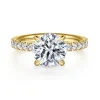 Online Gabriel & Co. Adela - 14K Yellow Gold Round Hidden Halo Diamond Engagement Ring