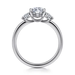 Online Gabriel & Co. Adeline - 14K White Gold Marquise Shape Three Stone Diamond Engagement Ring
