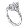 Discount Gabriel & Co. Adella - 14K White Gold Marquise Shape Diamond Engagement Ring