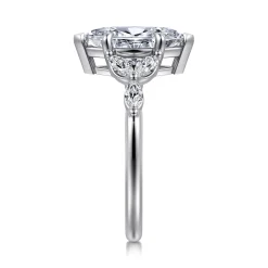 Discount Gabriel & Co. Adella - 14K White Gold Marquise Shape Diamond Engagement Ring