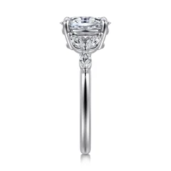 New Gabriel & Co. Adella - 14K White Gold Oval Diamond Engagement Ring