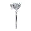 Gabriel & Co. Adella - 14K White Gold Pear Shape Diamond Engagement Ring