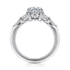 Hot Gabriel & Co. Adella - 14K White Gold Round Diamond Engagement Ring