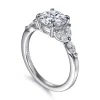 Sale Gabriel & Co. Adella - 14K White Gold Round Diamond Engagement Ring