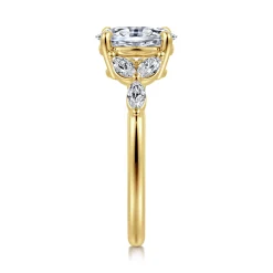 Online Gabriel & Co. Adella - 14K Yellow Gold Oval Diamond Engagement Ring