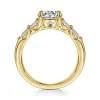 Discount Gabriel & Co. Adella - 14K Yellow Gold Round Diamond Engagement Ring