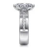 Online Gabriel & Co. Adley - 14K White Gold Wide Band Marquise Shape Diamond Engagement Ring