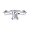 Discount Gabriel & Co. Ady - 14K White Gold Hidden Halo Emerald Cut Diamond Engagement Ring