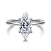 Sale Gabriel & Co. Ady - 14K White Gold Hidden Halo Marquise Shape Diamond Engagement Ring