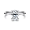 Discount Gabriel & Co. Ady - 14K White Gold Hidden Halo Oval Diamond Engagement Ring