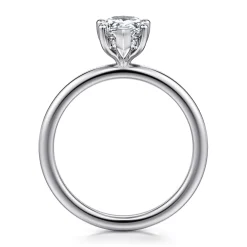 Sale Gabriel & Co. Ady - 14K White Gold Hidden Halo Pear Shape Diamond Engagement Ring