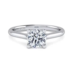 Sale Gabriel & Co. Ailis - 14K White Gold Round Diamond Engagement Ring