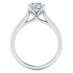 Sale Gabriel & Co. Ailis - 14K White Gold Round Diamond Engagement Ring