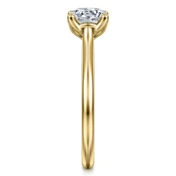 Sale Gabriel & Co. Ailis - 14K Yellow Gold Round Diamond Engagement Ring