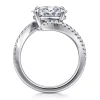 Discount Gabriel & Co. Aiva - 14K White Gold Bypass Oval Diamond Engagement Ring