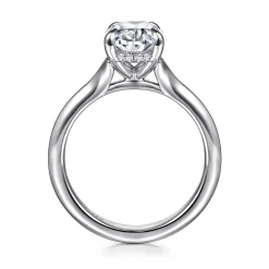 Hot Gabriel & Co. Alden - 14K White Gold Split Shank Oval Diamond Engagement Ring