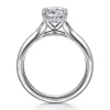 Hot Gabriel & Co. Alden - 14K White Gold Split Shank Cushion Cut Diamond Engagement Ring