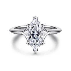 Online Gabriel & Co. Alden - 14K White Gold Split Shank Marquise Shape Diamond Engagement Ring
