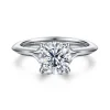 Discount Gabriel & Co. Alden - 14K White Gold Split Shank Round Diamond Engagement Ring