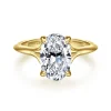 New Gabriel & Co. Alden - 14K Yellow Gold Split Shank Oval Diamond Engagement Ring