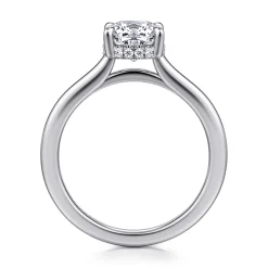 Outlet Gabriel & Co. Aldon - 14K White Gold Cushion Diamond Engagement Ring