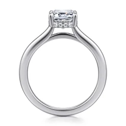 Outlet Gabriel & Co. Aldon - 14K White Gold Emerald Cut Diamond Engagement Ring