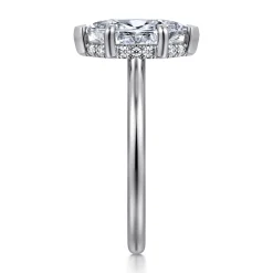 Hot Gabriel & Co. Aldon - 14K White Gold Marquise Shape Diamond Engagement Ring