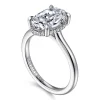 Clearance Gabriel & Co. Aldon - 14K White Gold Oval Diamond Engagement Ring