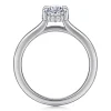 Gabriel & Co. Aldon - 14K White Gold Oval Diamond Engagement Ring
